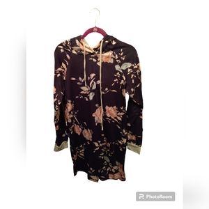 Flower hoodie dress
